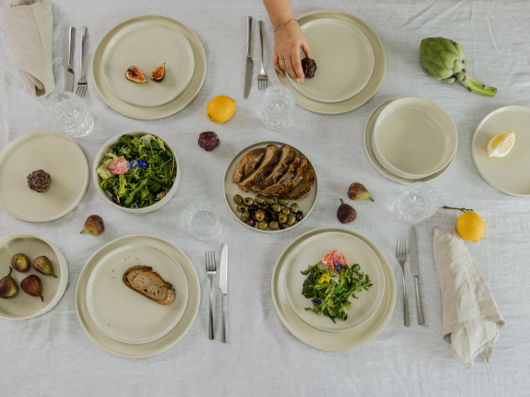 Geschirrset 12 teilig Nuages de vanille
